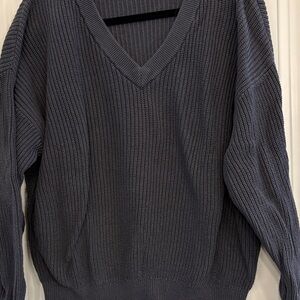 TNA Ribbed V-Neck Sweater
